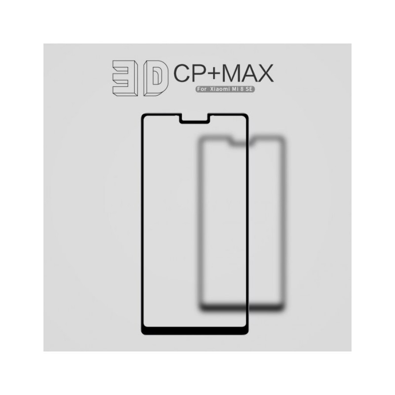 Стъклен протектор Nillkin за Xiaomi Mi 8 SE 3D CP+ MAX Черен