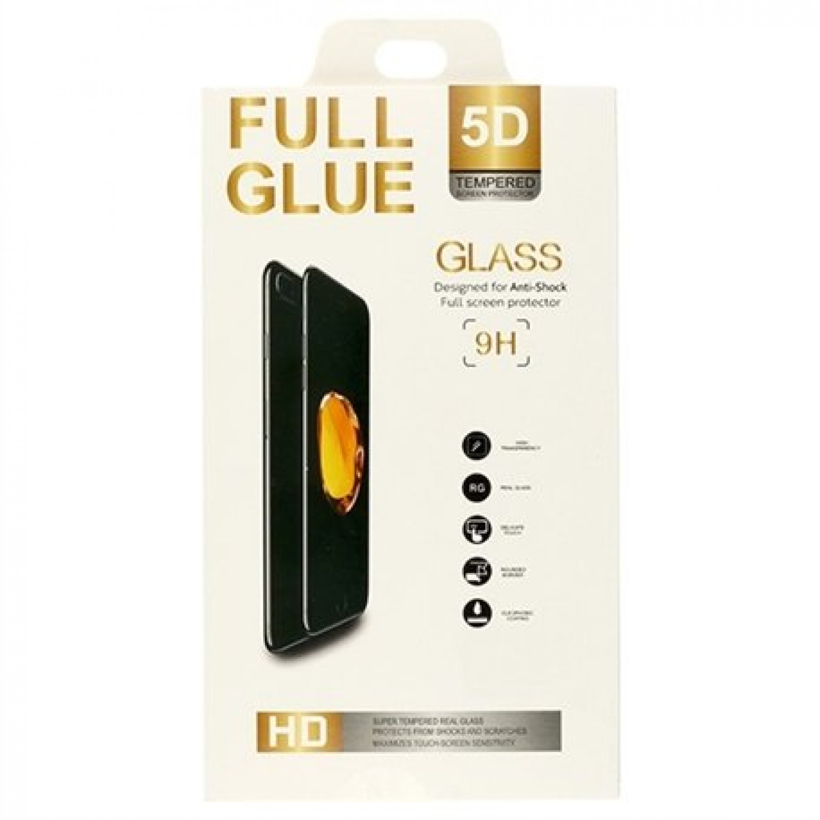 Стъклен протектор Teracell за Apple iPhone 6/6S/7/8/SE 2020/SE2022 5D Full Glue Черен