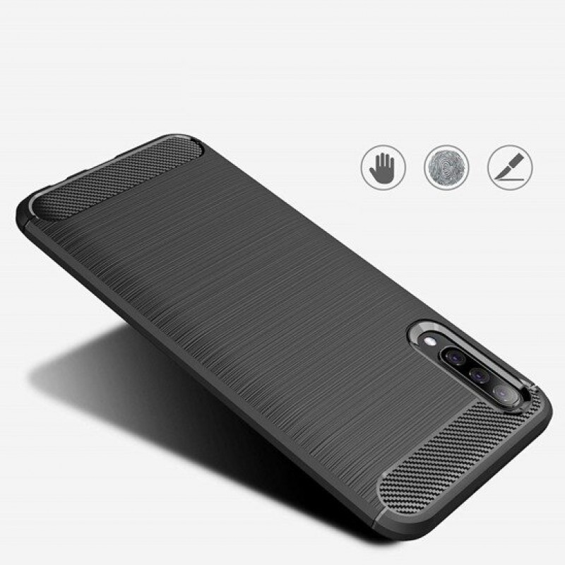 Гръб Carbon за Samsung A805 Galaxy A80 - Черен