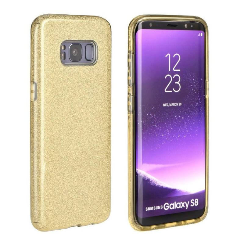 Гръб Forcell SHINING за Samsung Galaxy A20E - Злат...