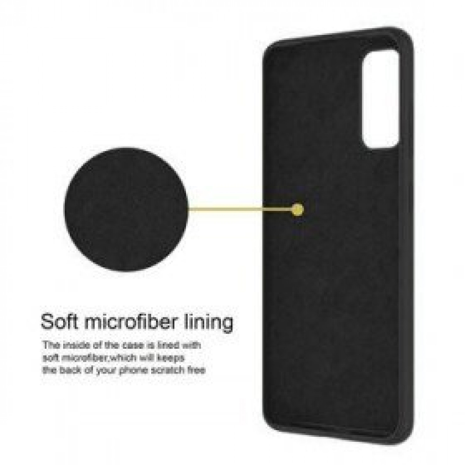 Гръб Forcell Silicone за Samsung Galaxy S20 Plus / S11 - Черен