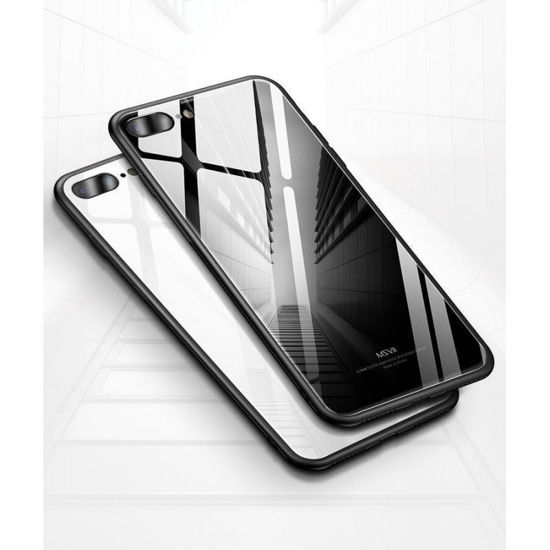 Гръб GLASS за Iphone 6 Plus - Черен