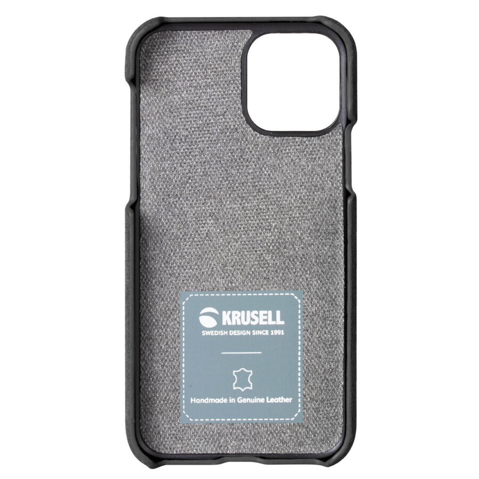 Гръб Krusell Broby Cover естествен велур за Iphone 11 Pro Max Stone