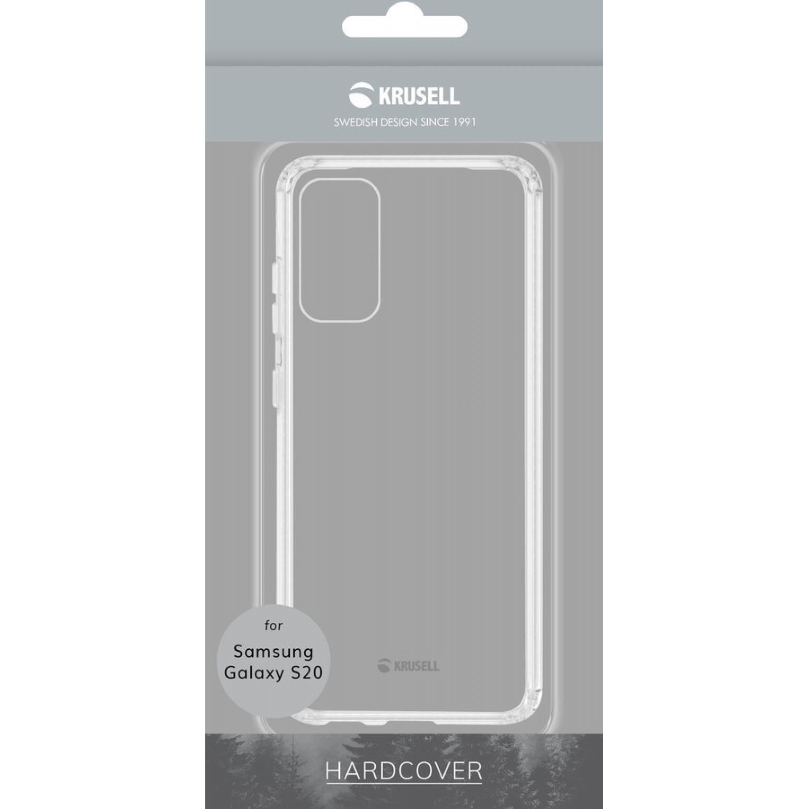 Гръб Krusell Essentials HardCover за Samsung Galaxy S20 - Прозрачен