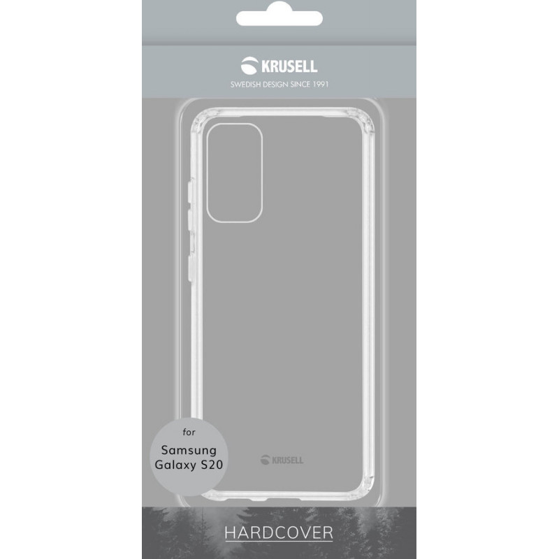 Гръб Krusell Essentials HardCover за Samsung Galaxy S20 - Прозрачен