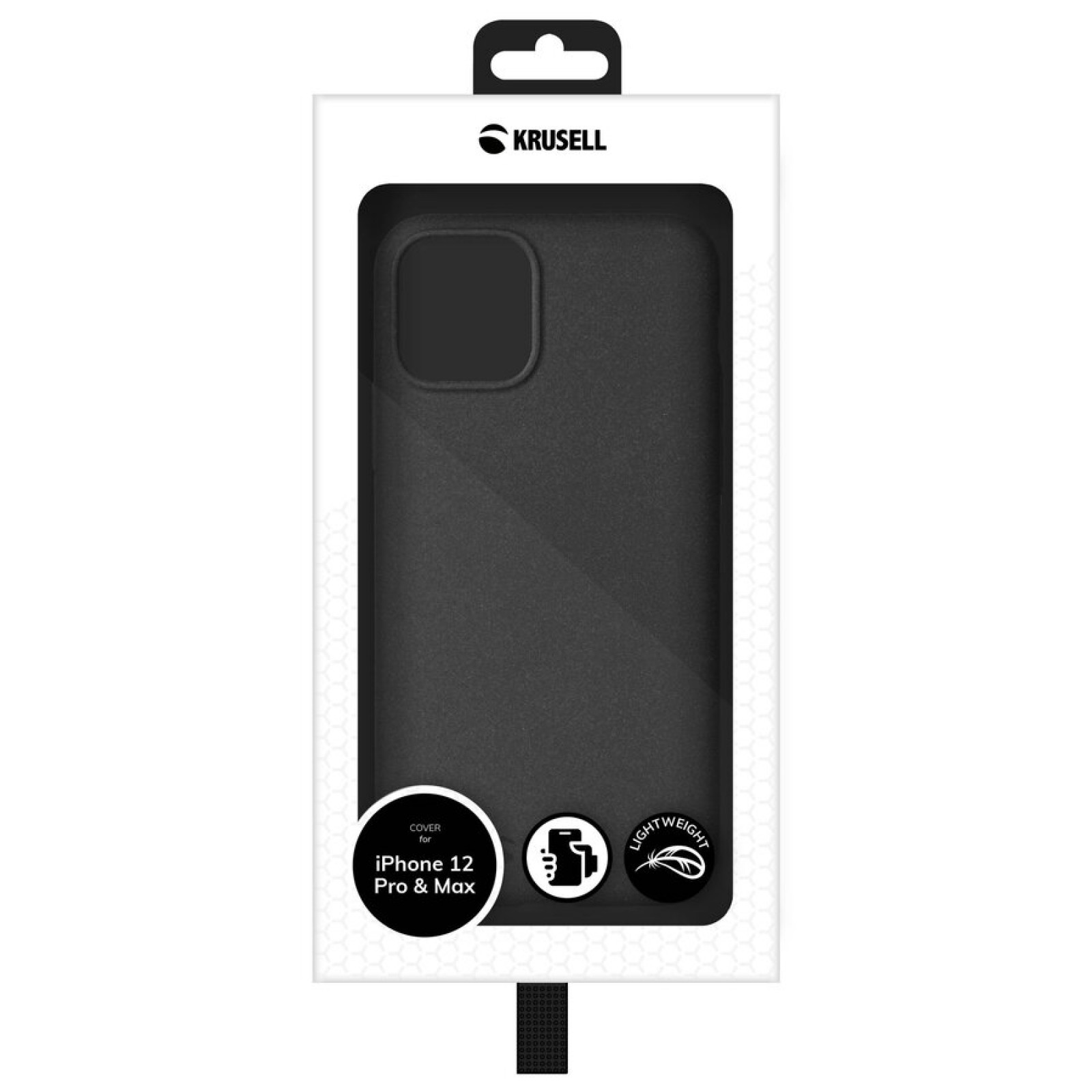 Гръб Krusell Essentials SandCover за Iphone 12 Pro / 12 6.1 - Черен, 117964