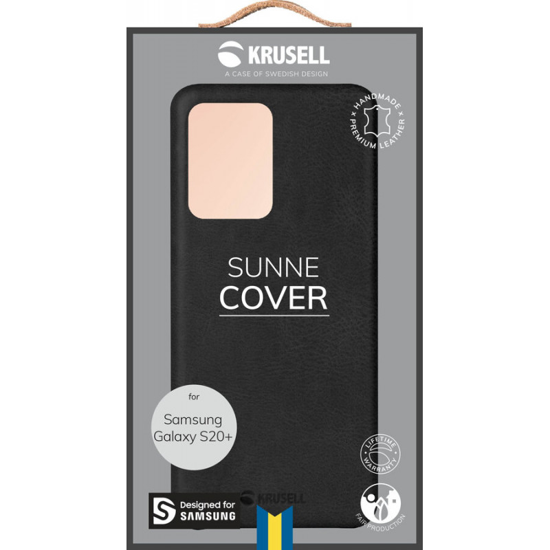 Гръб Krusell Sunne Cover за Samsung Galaxy S20 Plus - Винтидж - Черен