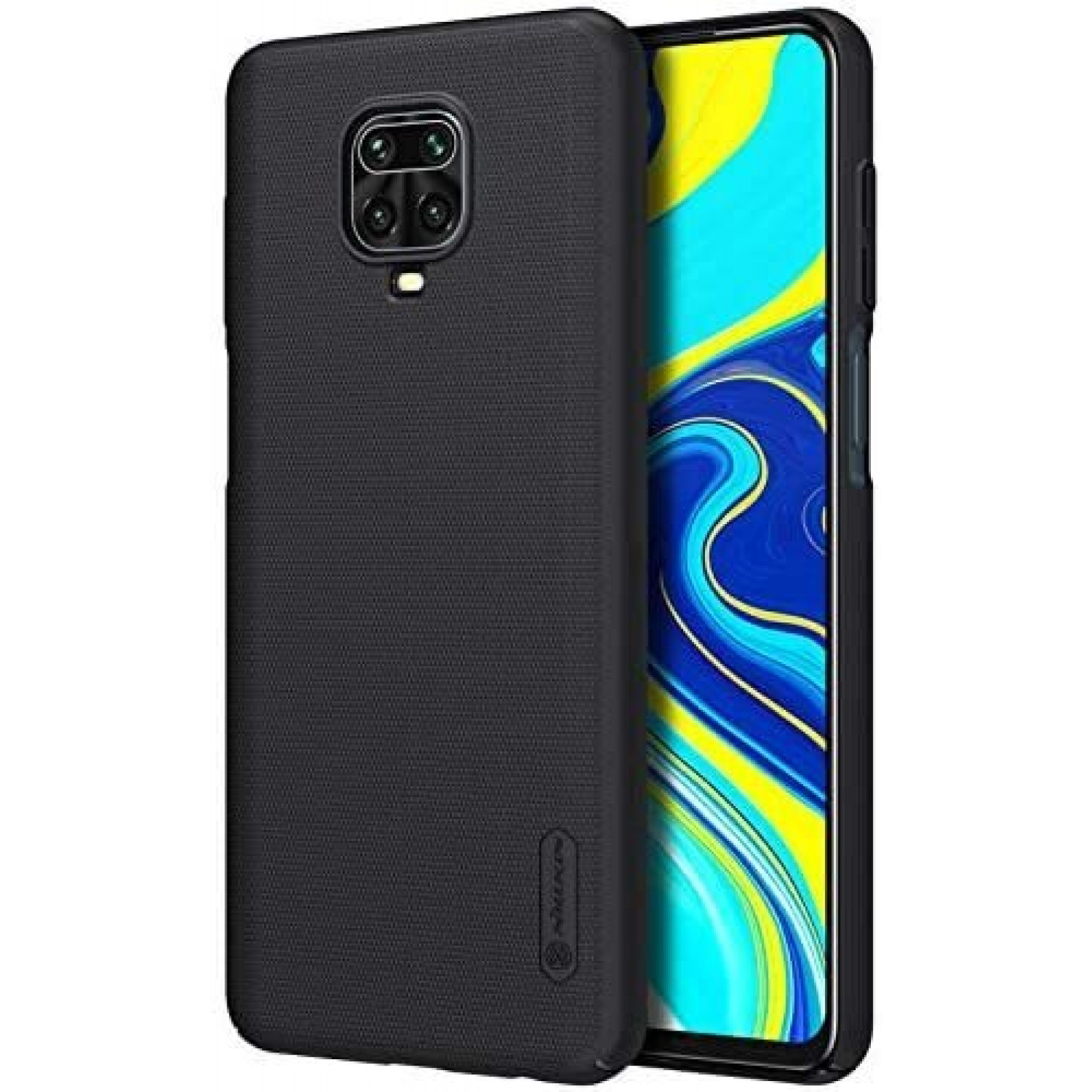 Гръб Nillkin Frosted Shiled Hard за Xiaomi Redmi Note 9 Pro / Note 9s - Черен