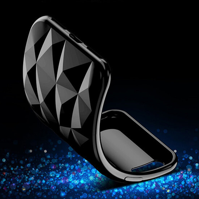 Гръб Prism Diamond TPU Case за Huawei P30 - Черен