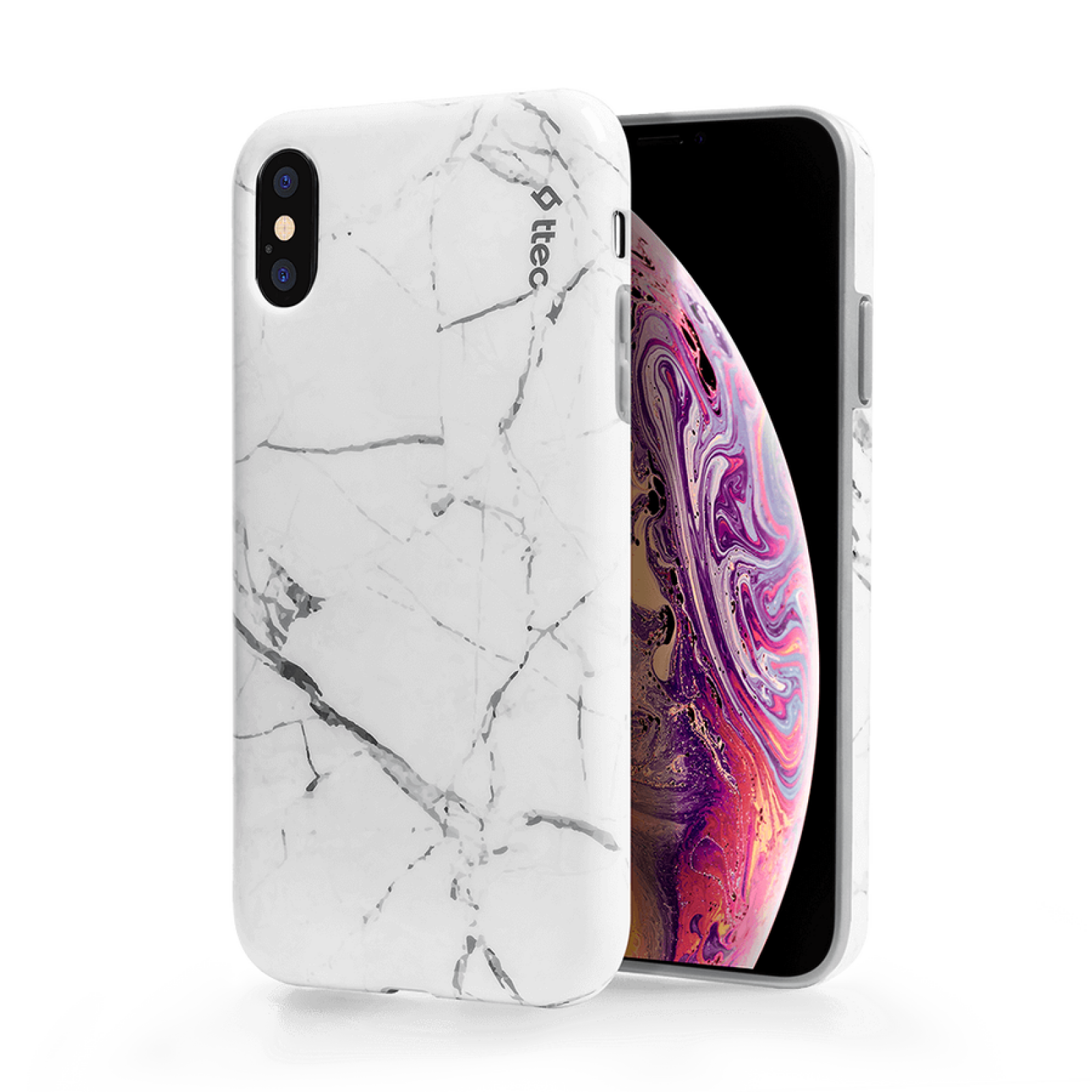 Гръб ttec ArtCase за iPhone XS Max - White Marble,116819