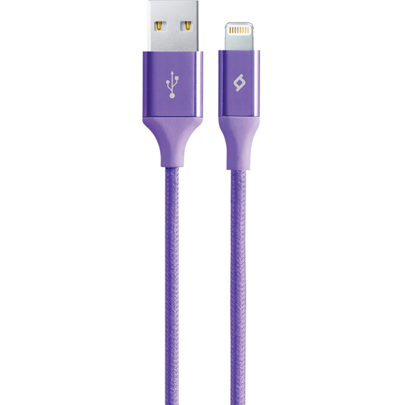 Кабел AlumiCable Lightning Charge/Data Cable, Лилав, 117143