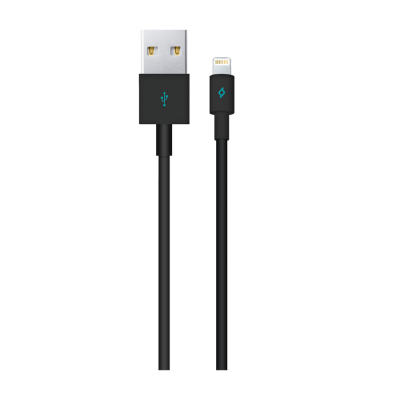 Кабел MFI AlumiCable Lightning Charge/Data Cable - Черен