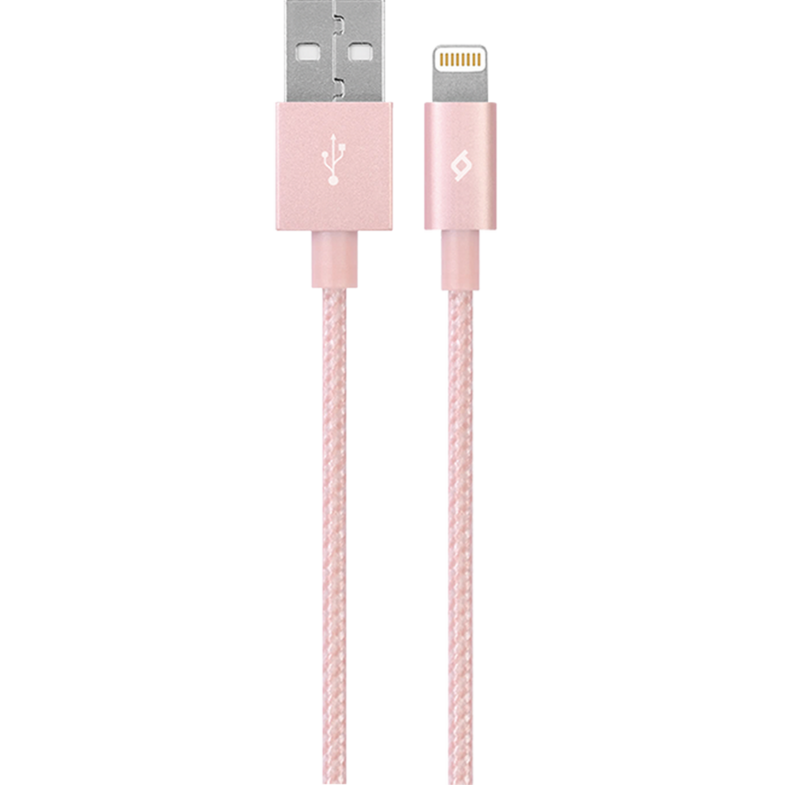 Кабел MFI AlumiCable Lightning Charge/Data Cable - Розов,113104