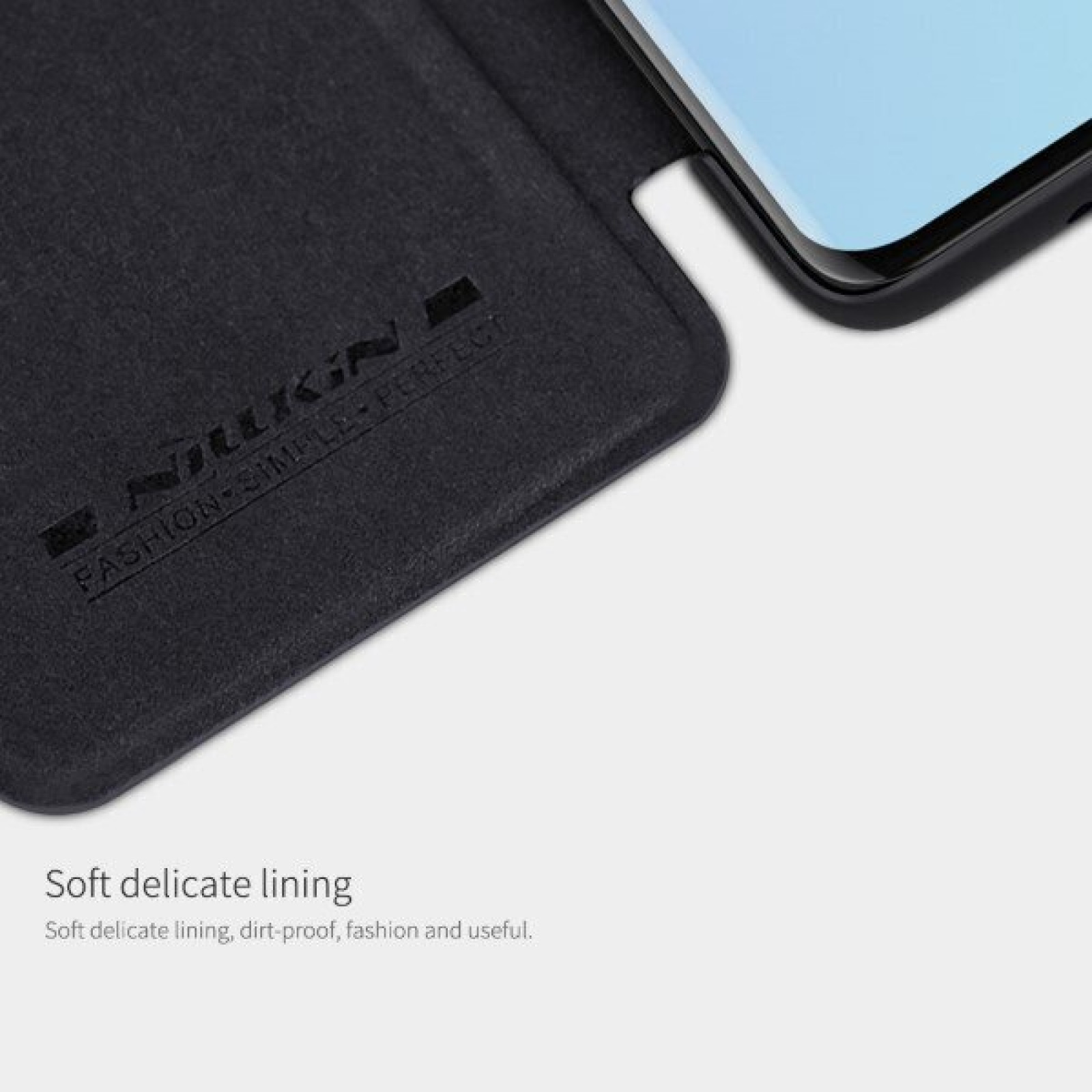 Калъф Nillkin Qin за Samsung A20S - Черен