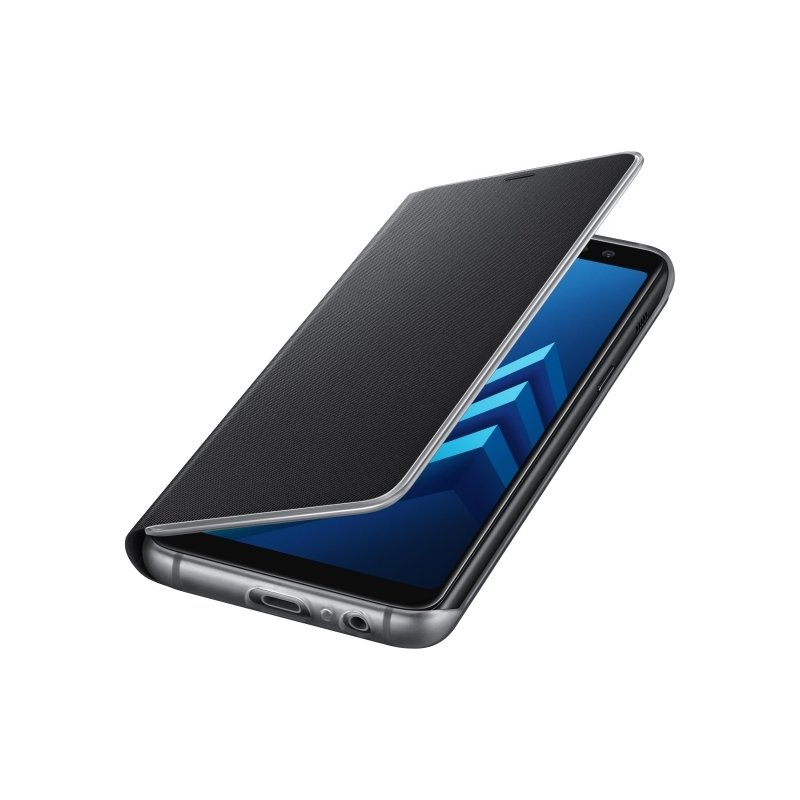 Оригинален калъф Flip за Samsung A8 2018 черен