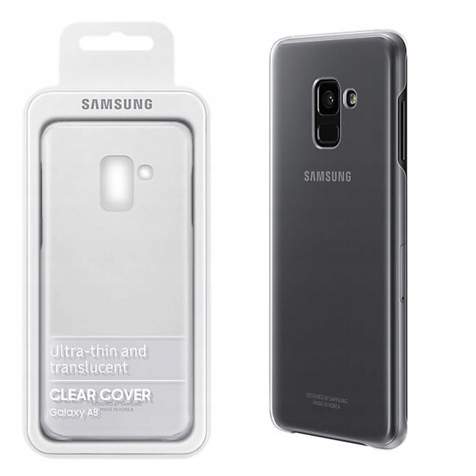Оригинален твърд гръб за Samsung A8 2018 Прозрачен