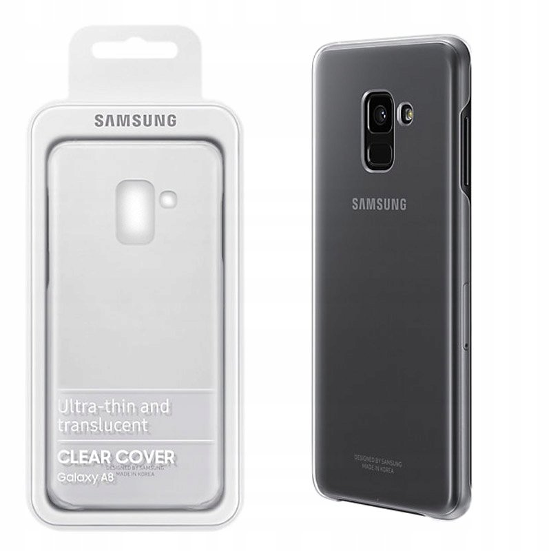 Оригинален твърд гръб за Samsung A8 2018 Прозрачен...
