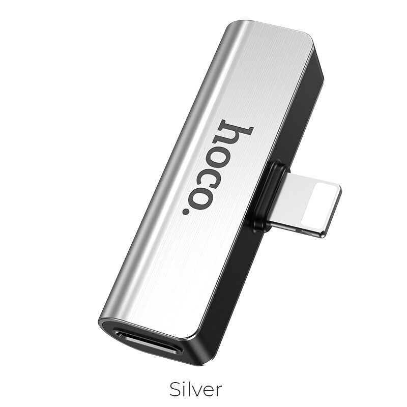 Преходник Hoco LS25 Digital 3.5 audio converter for Apple - Сребрист