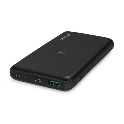 Външна батерия PowerSlim Pro W QI/PD/QC 3.0 10.000mAh Wireless Universal Mobile Charger - Черна
