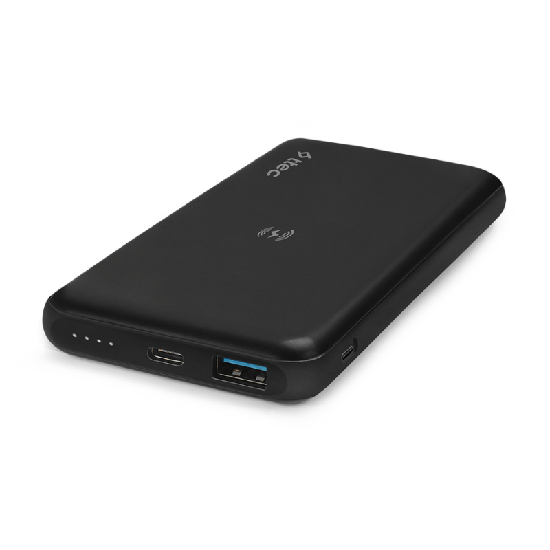 Външна батерия PowerSlim Pro W QI/PD/QC 3.0 10.000mAh Wireless Universal Mobile Charger  - Черна,116893