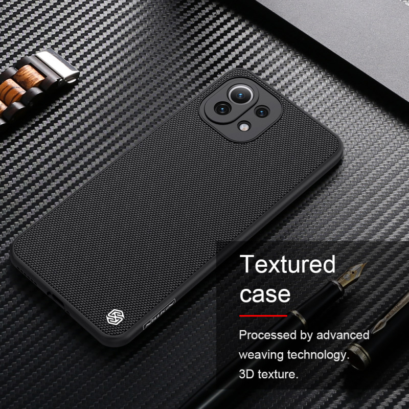 Гръб Nillkin textured за Xiaomi Mi 11 Lite - Черен