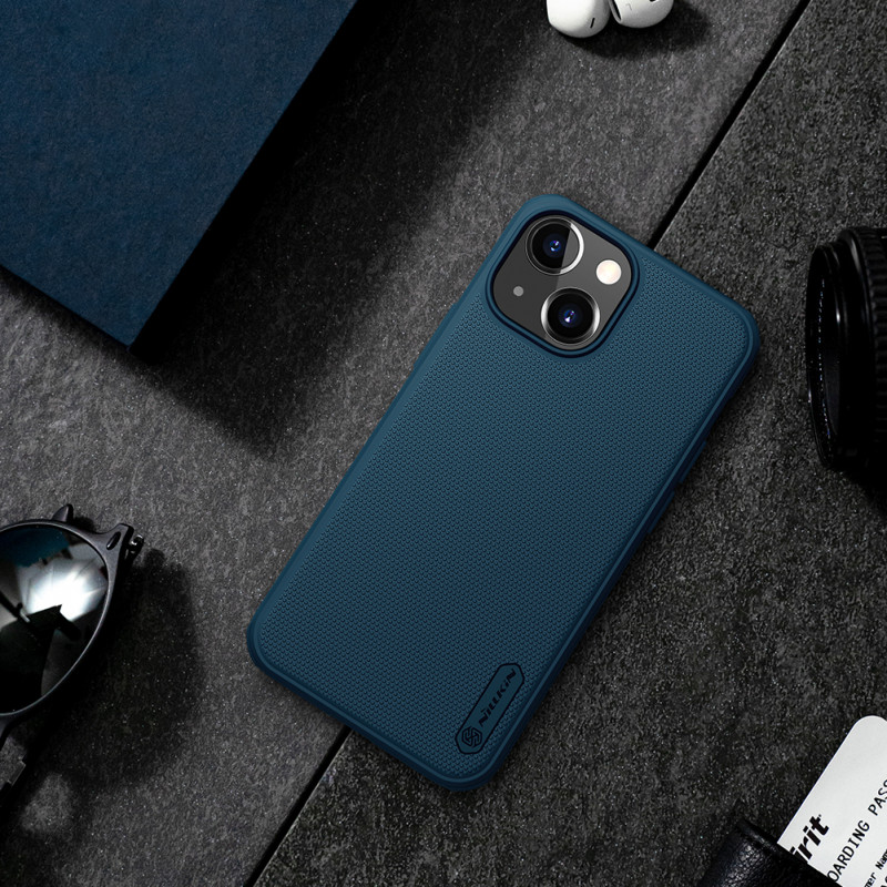 Гръб Nillkin Frosted Shield Pro за iPhone 13 mini - Син - Калъфи за iPhone 13 | Phoneplay.bg