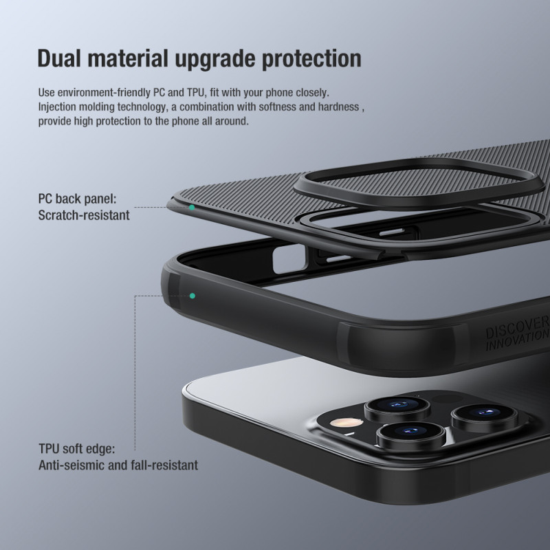 Гръб Nillkin Frosted Shield Pro за Iphone 13 Pro Max - Черен