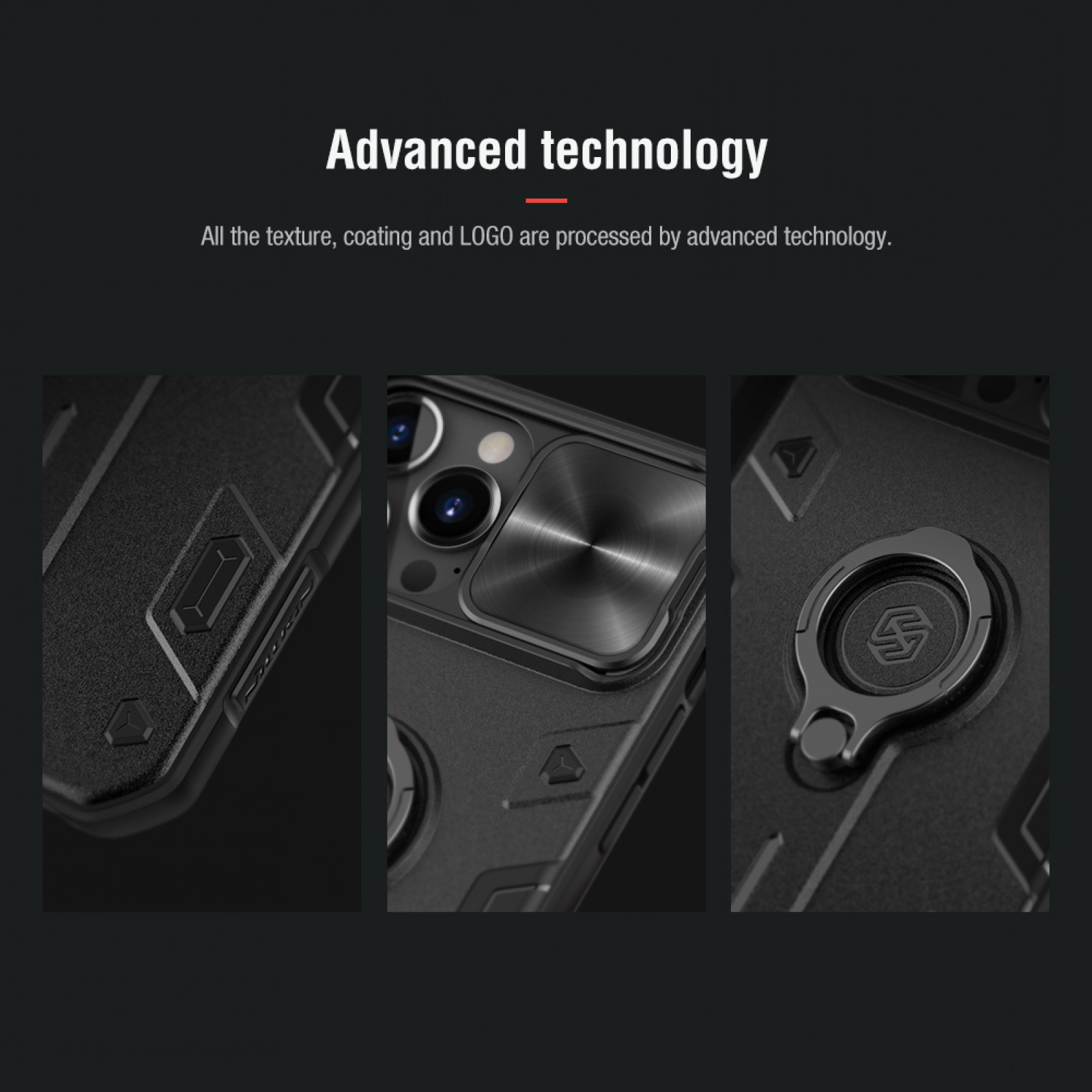 Гръб Nillkin cam shield armor за Iphone 13 Pro Max - Черен