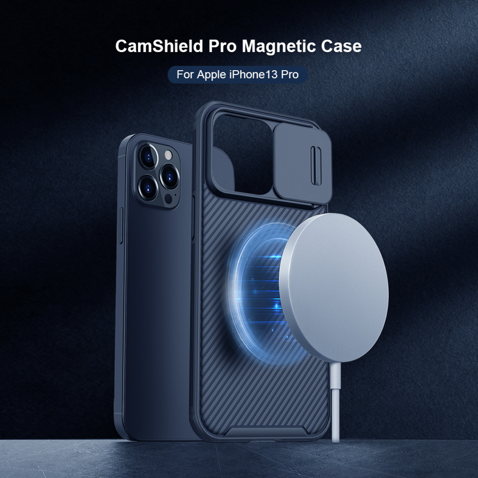 Гръб Nillkin Camshield pro за Iphone 13 Pro - Син