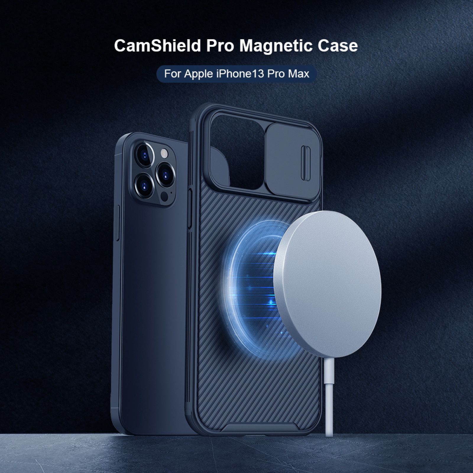 Гръб Nillkin Camshield pro за Iphone 13 Pro Max - Син