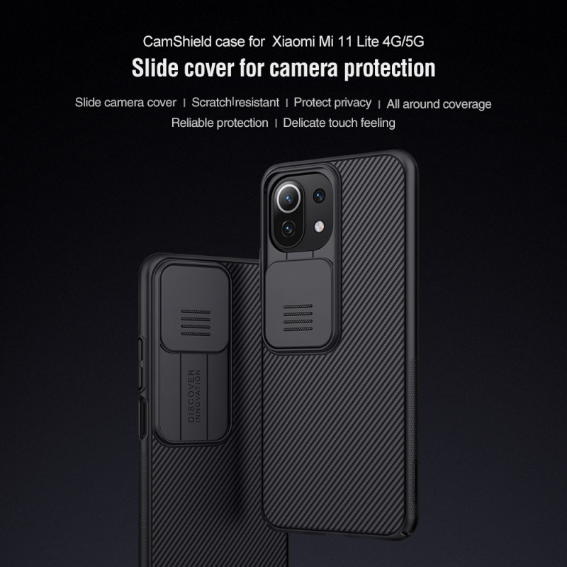 Гръб Nillkin Camshield series за Xiaomi Mi 11 lite - Черен