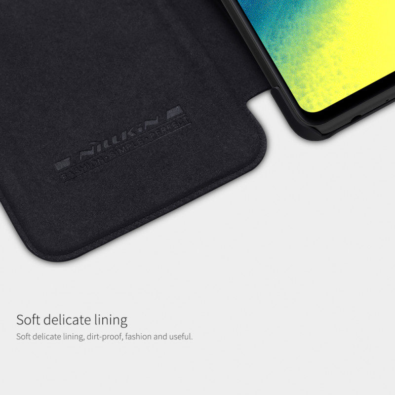 Калъф Nillkin Qin за Samsung Galaxy A72 5G/4G - Черен