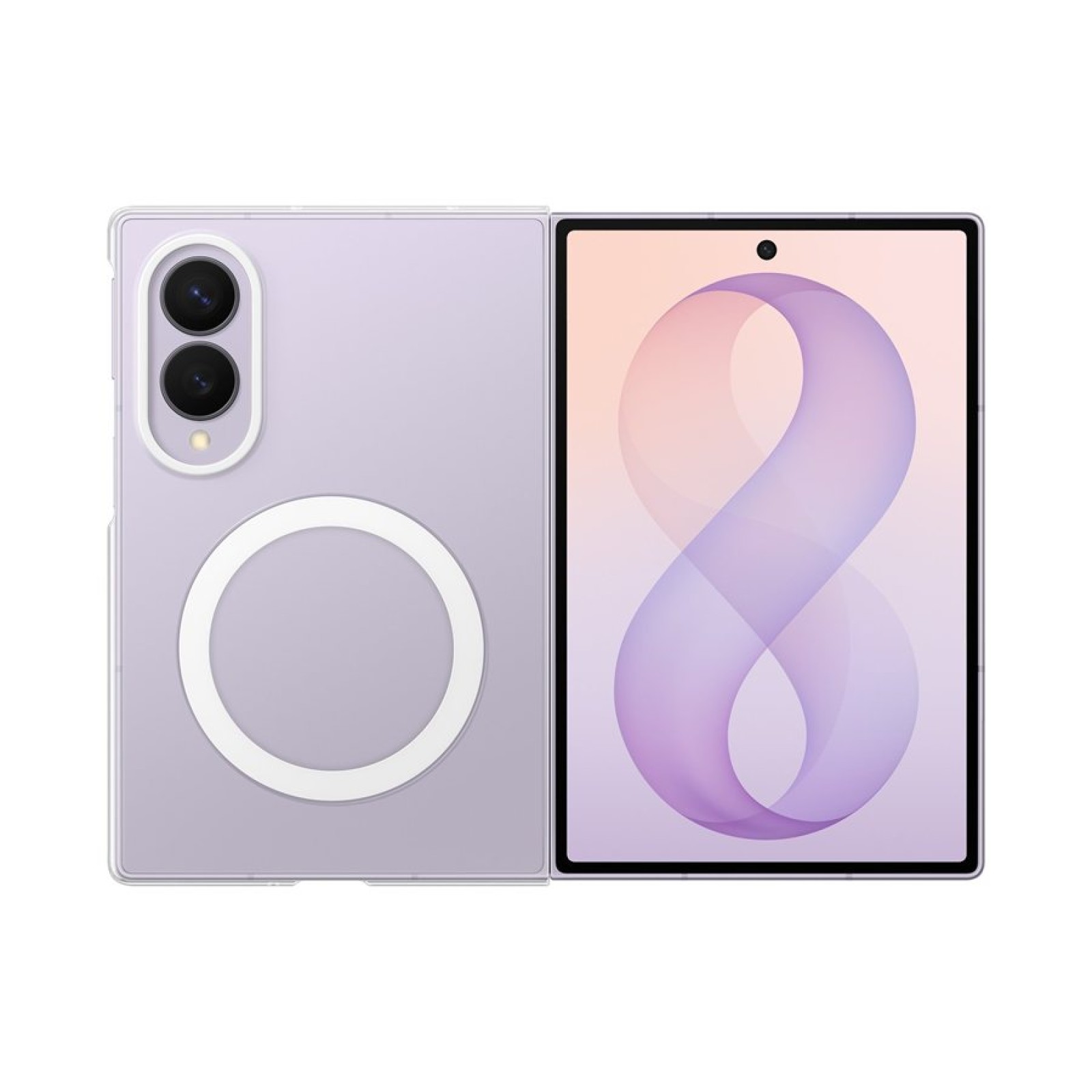 Оригинален кейс Samsung Clear Magnet Cover за Galaxy Z Fold 8 - Прозрачен, EF-CF971CTE | Phoneplay.bg