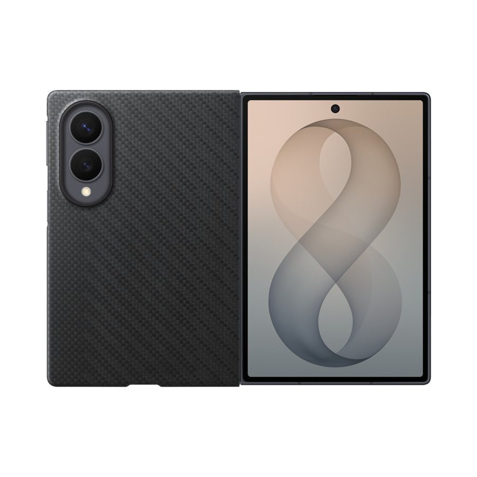 Оригинален кейс Samsung Carbon Magnet Case за Galaxy Z Fold 8 - Черен, EF-KF971SBE | Phoneplay.bg