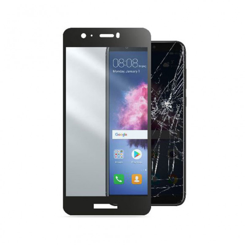 Стъклен протектор Cellular Line за Huawei P Smart - Черен