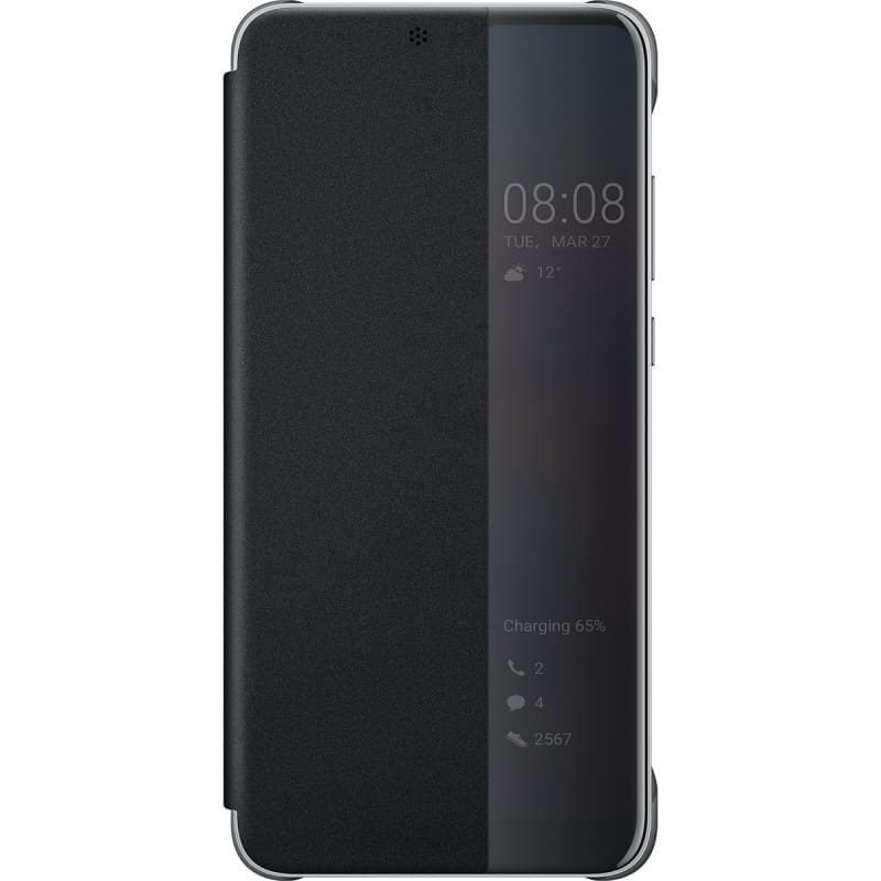 Оригинален калъф Flip View за Huawei P20 - Черен