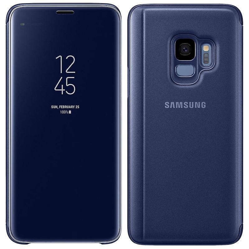 Оригинален калъф Clear View за Samsung Galaxy S9 - Син