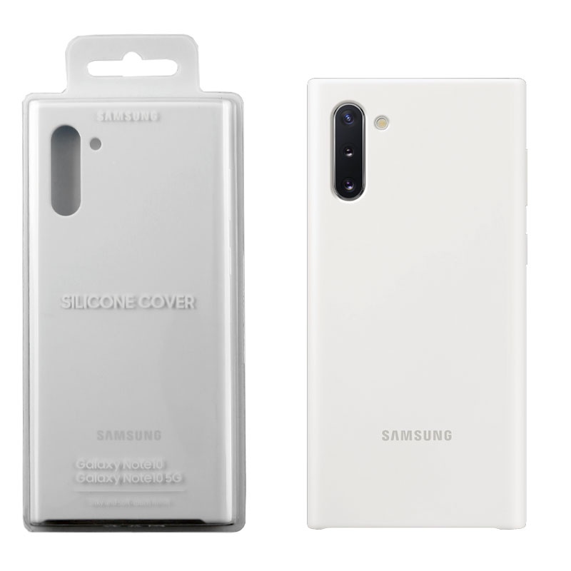Оригинален гръб Silicone Back cover за Samsung Galaxy Note 10 - Бял
