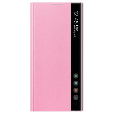Оригинален калъф Clear View case за Samsung Galaxy Note 10 - Розов