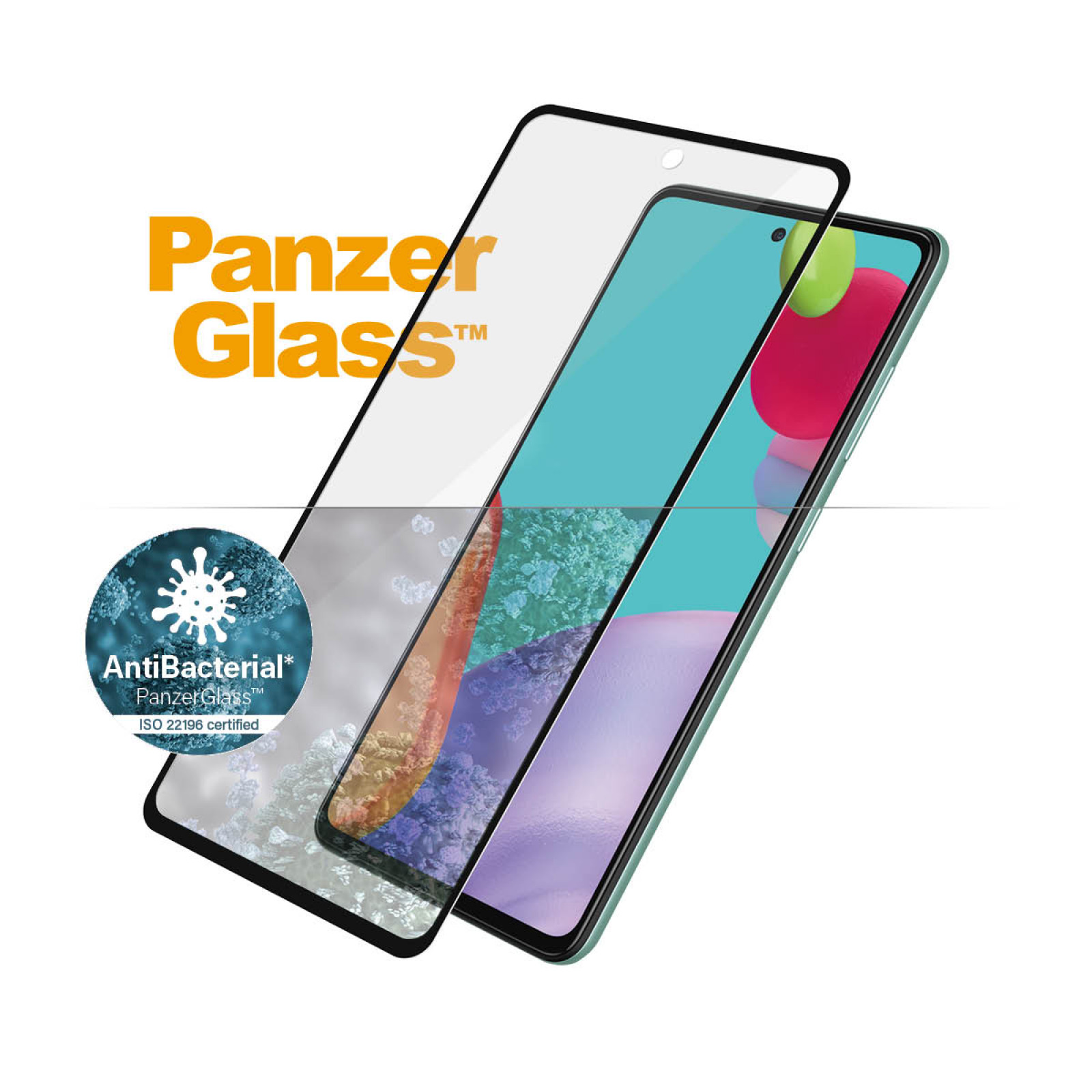 Стъклен протектор PanzerGlass за Samsung A52  Case Friendly - Черен