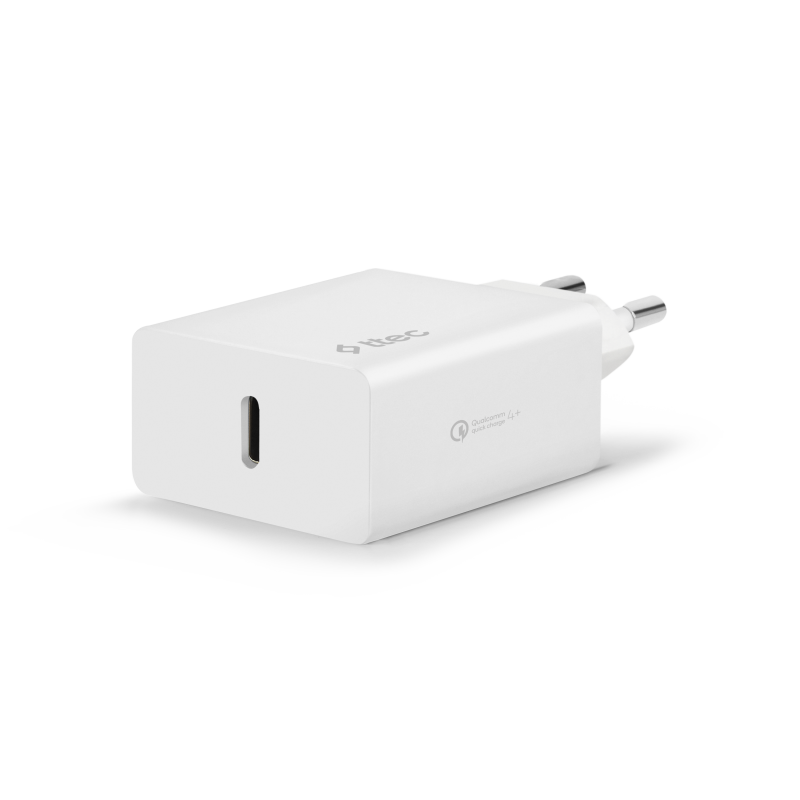 Адаптер ttec SmartCharger PD Travel Charger , 20W - Бял