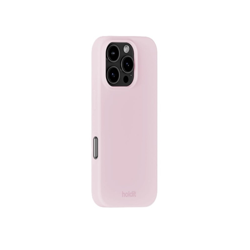 Гръб Holdit Silicone за iPhone 16 Pro Max - Pale Pink - Калъфи за iPhone 16 Pro Max | Phoneplay.bg