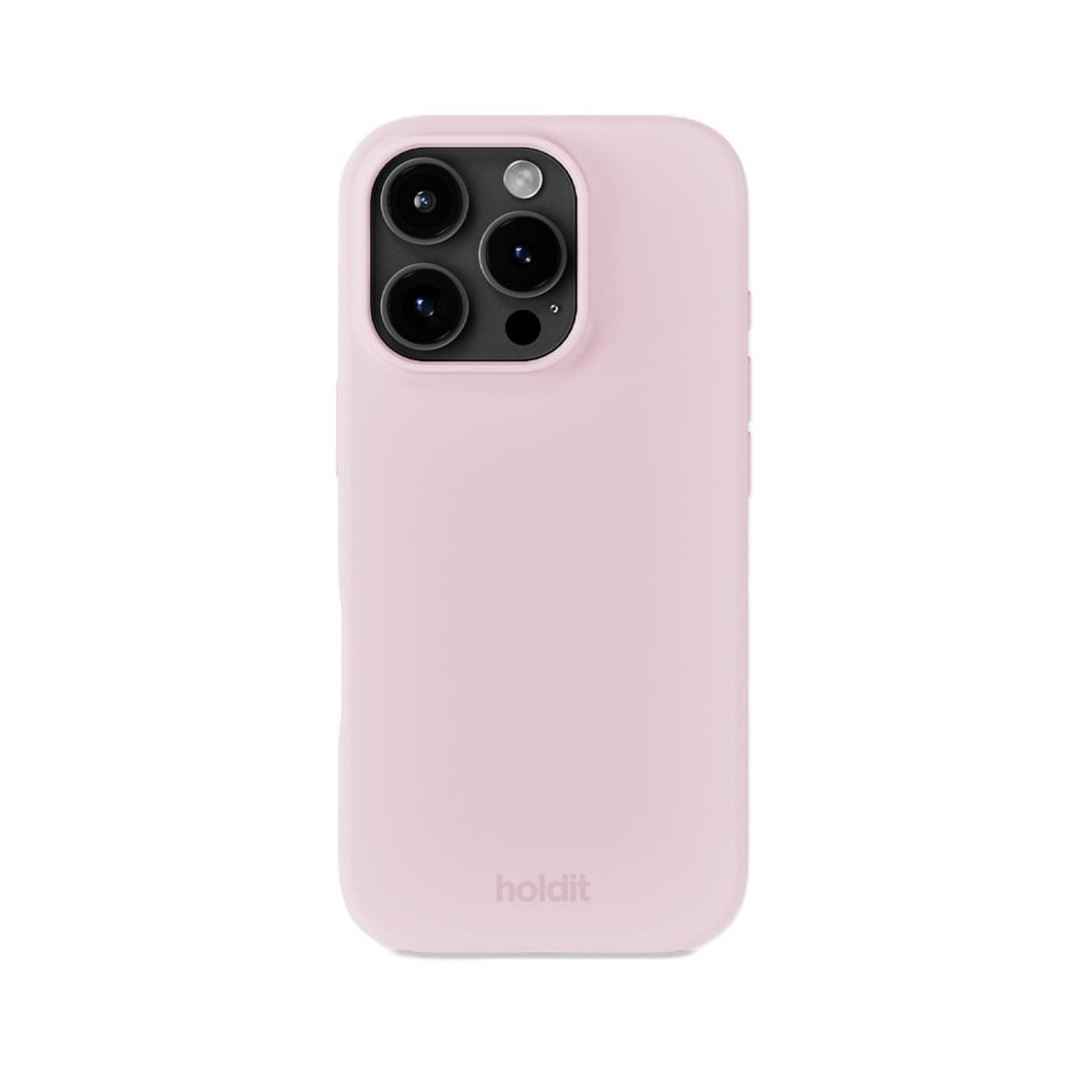 Гръб Holdit Silicone за iPhone 16 Pro Max - Pale Pink - Калъфи за iPhone 16 Pro Max | Phoneplay.bg