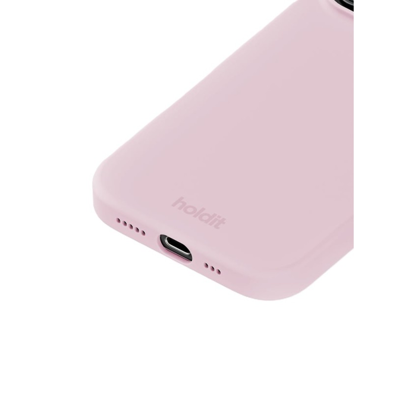 Гръб Holdit Silicone за iPhone 16 Pro Max - Pale Pink - Калъфи за iPhone 16 Pro Max | Phoneplay.bg