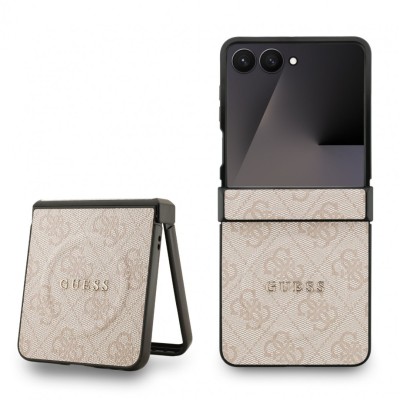 Калъф Guess PU Leather 4G Colored Ring Magnetic Case за Samsung Galaxy Z Flip 7 - Розов Калъф Guess PU Leather 4G Colored Ring Magnetic Case за Samsung Galaxy Z Flip 7 - Розов