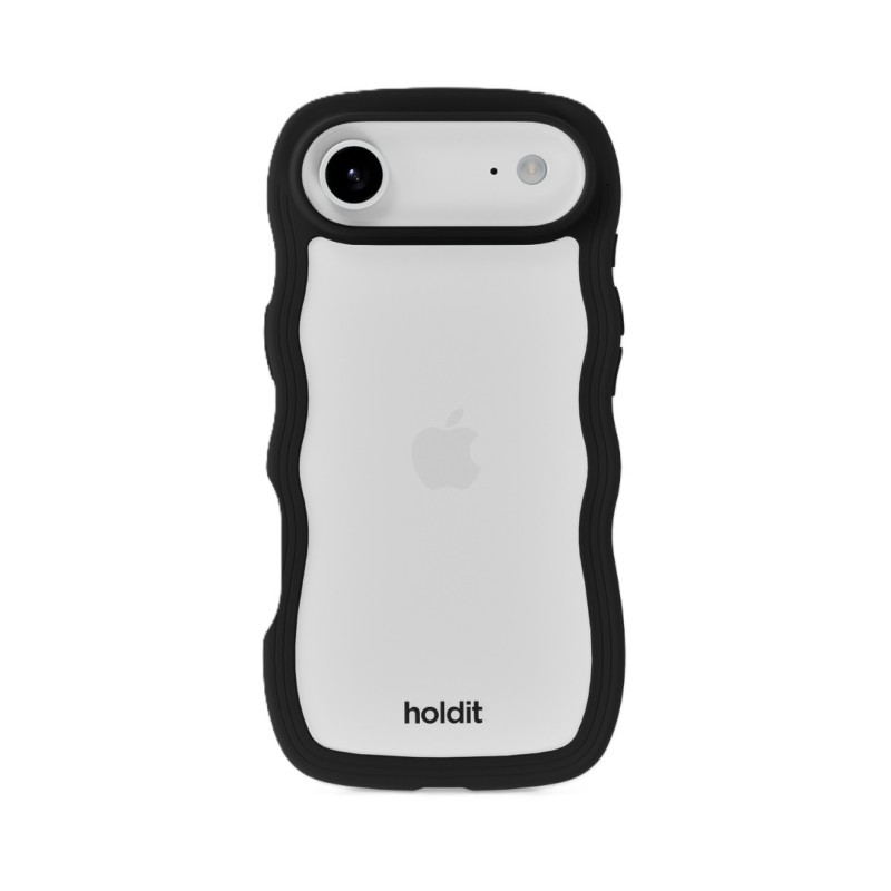 Гръб Holdit Wavy за iPhone 17 Air - Черен/Прозрачен