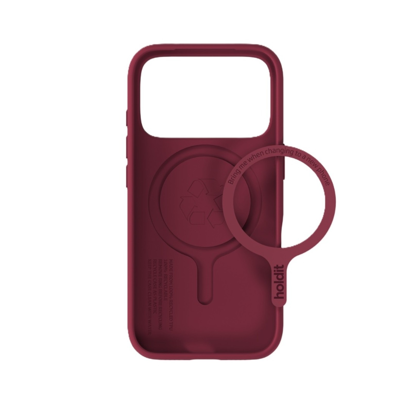 Гръб Holdit Soft Magsafe за iPhone 17 Pro Max / 18 Pro Max - Red Velvet | Phoneplay.bg