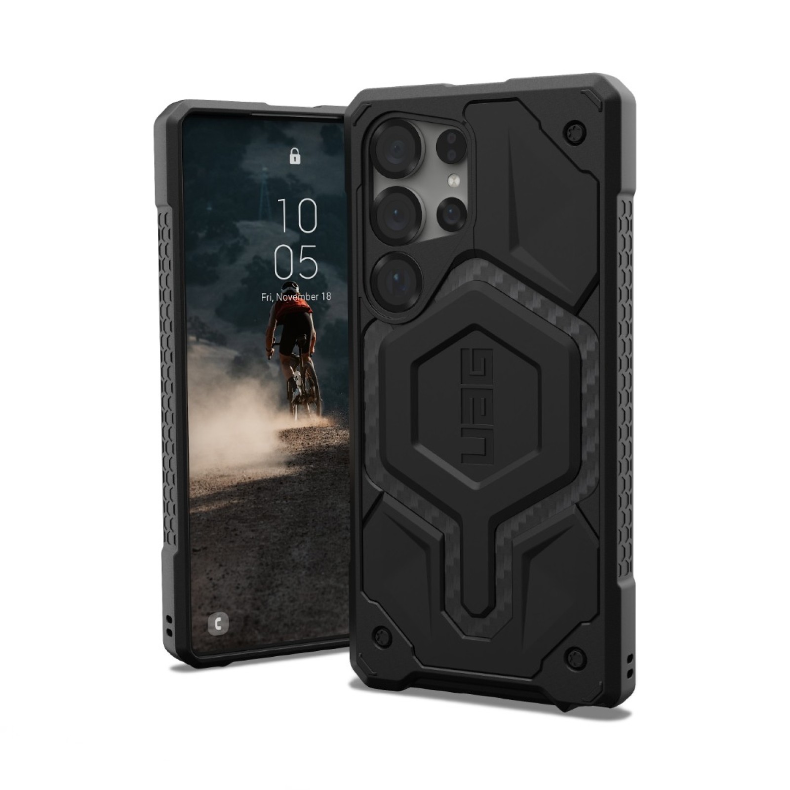 Гръб UAG Monarch Pro за Samsung Galaxy S25 Ultra - Carbon Fiber - Калъфи за Samsung Galaxy S25 Ultra | Phoneplay.bg