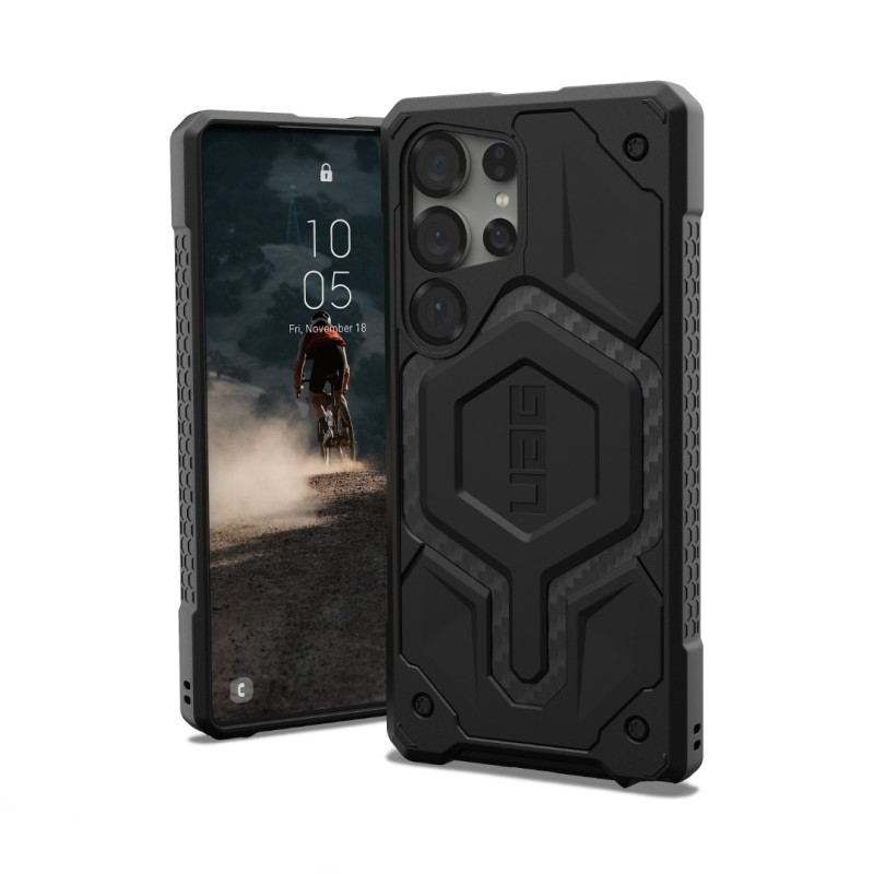 Гръб UAG Monarch Pro за Samsung Galaxy S25 Ultra - Carbon Fiber - Калъфи за Samsung Galaxy S25 Ultra | Phoneplay.bg