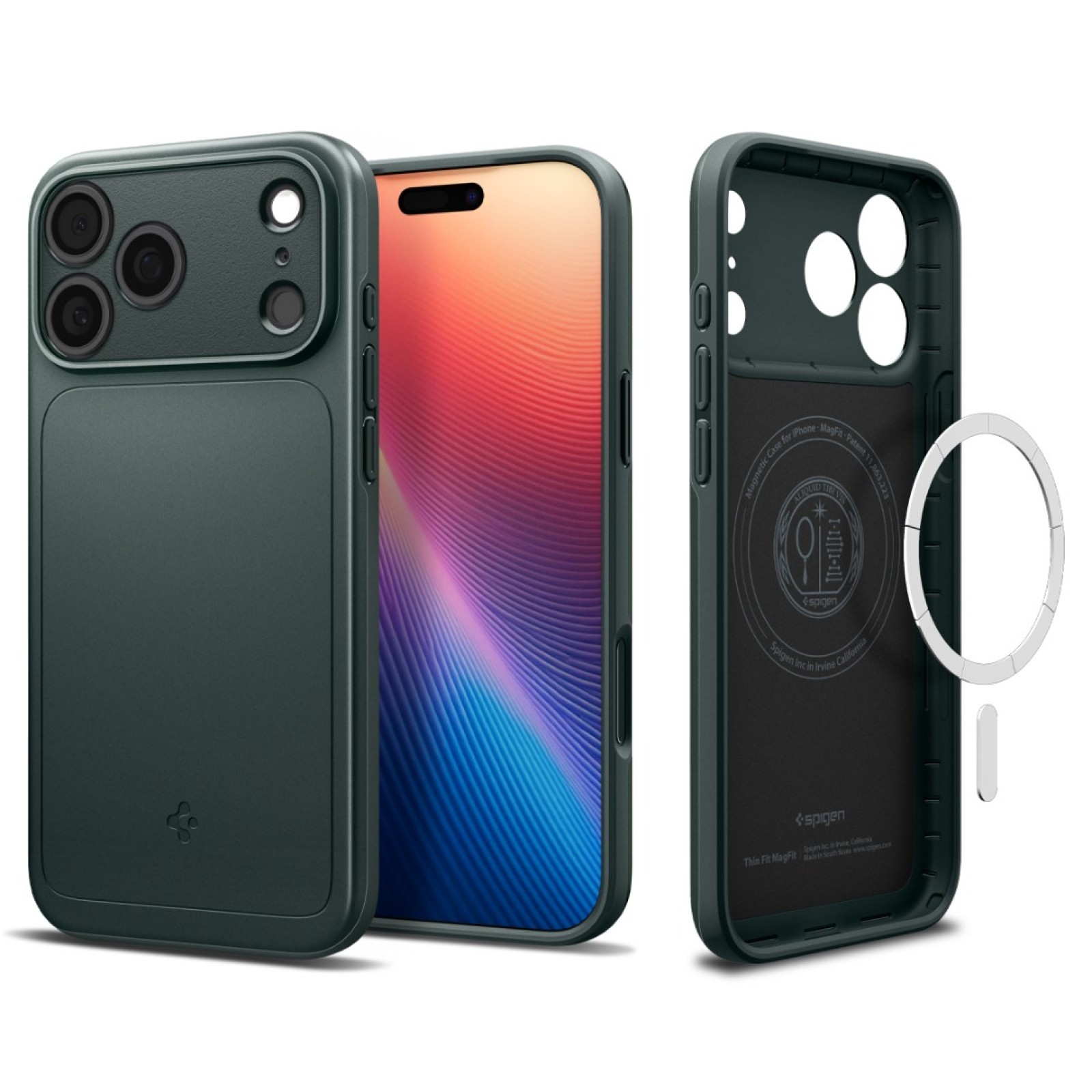 Гръб Spigen Thin Fit MagSafe за iPhone 17 Pro / 18 Pro - Зелен | Phoneplay.bg